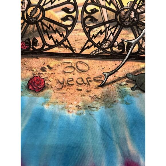 Vintage 90s LIquid Blue GRATEFUL DEAD 1965-1995 T Shirt Men Large Short Sleeve - Picture 8 of 10